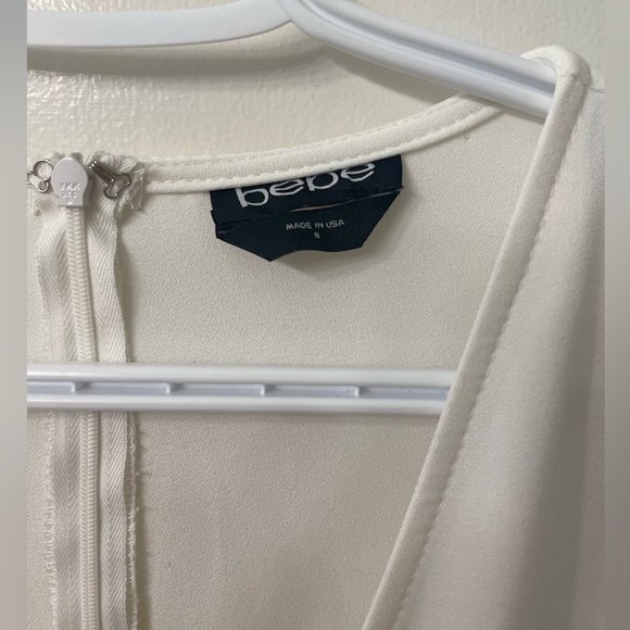 Women's V-neck pleated skirt long sleeves - Picture 2 of 5